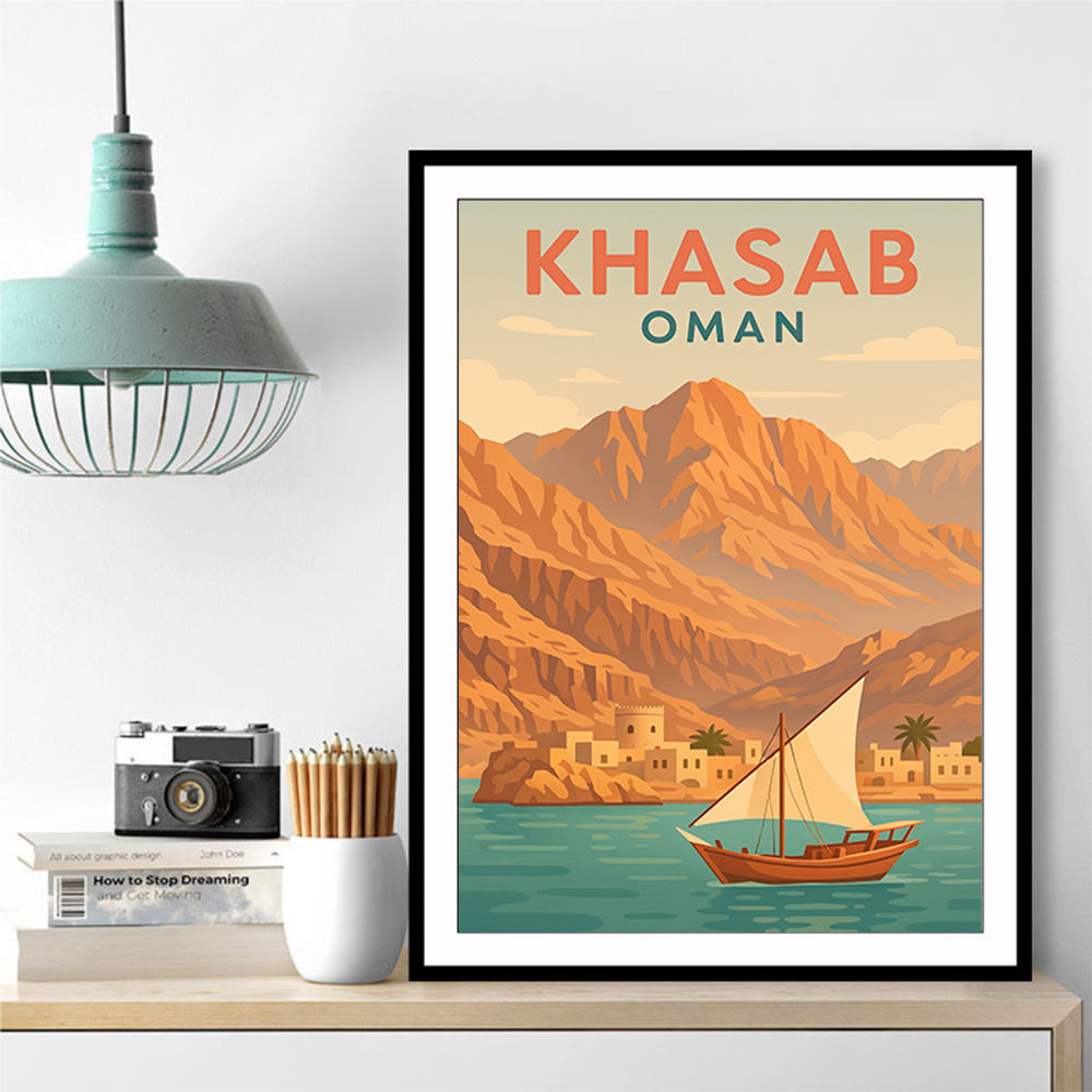 Khasab Travel Poster Wall Art