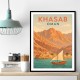 Khasab Travel Poster Wall Art