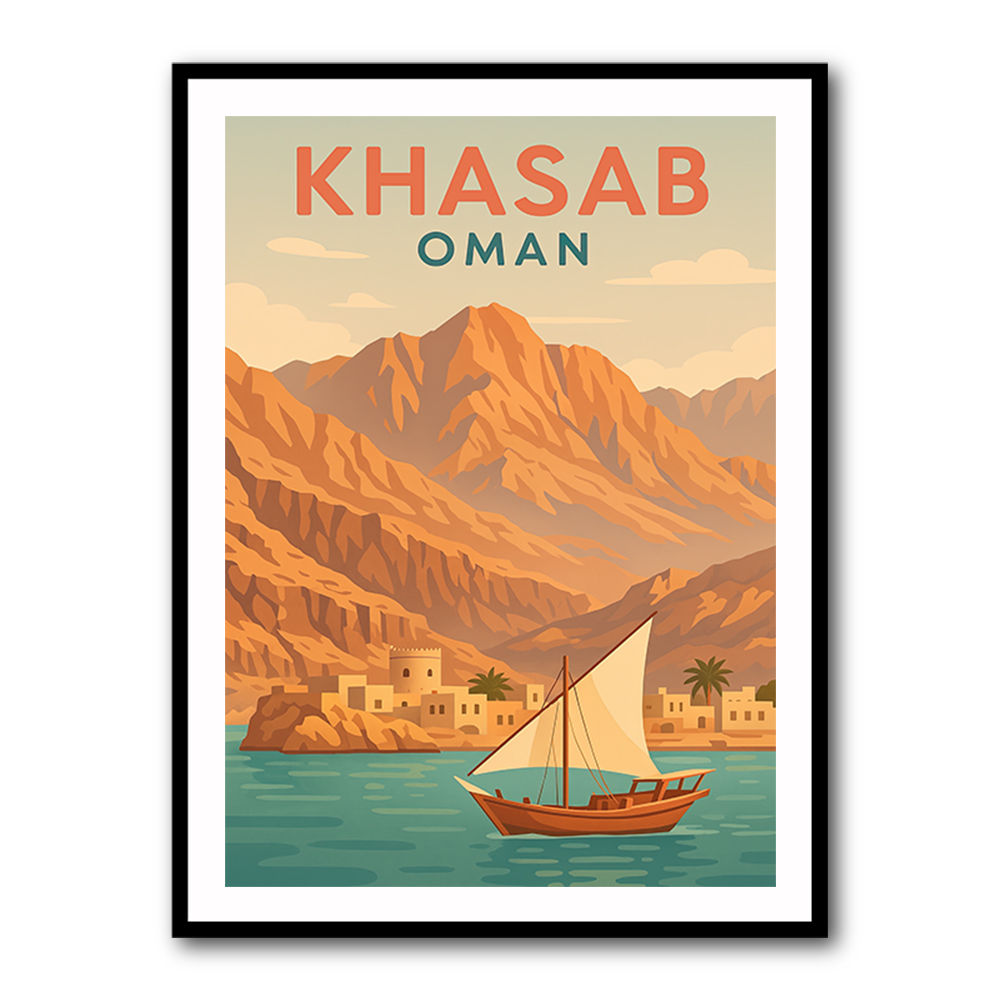 Khasab Travel Poster Wall Art