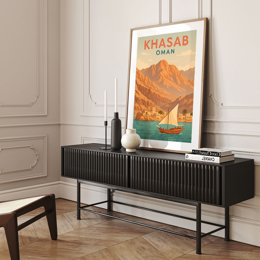 Khasab Travel Poster Wall Art