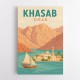 Khasab Travel Poster  Wall Art