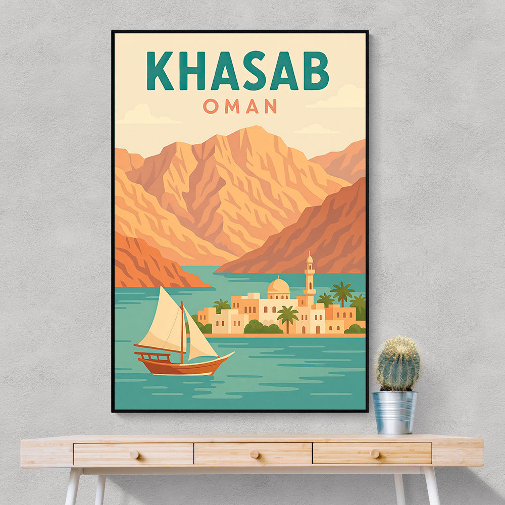 Khasab Travel Poster  Wall Art