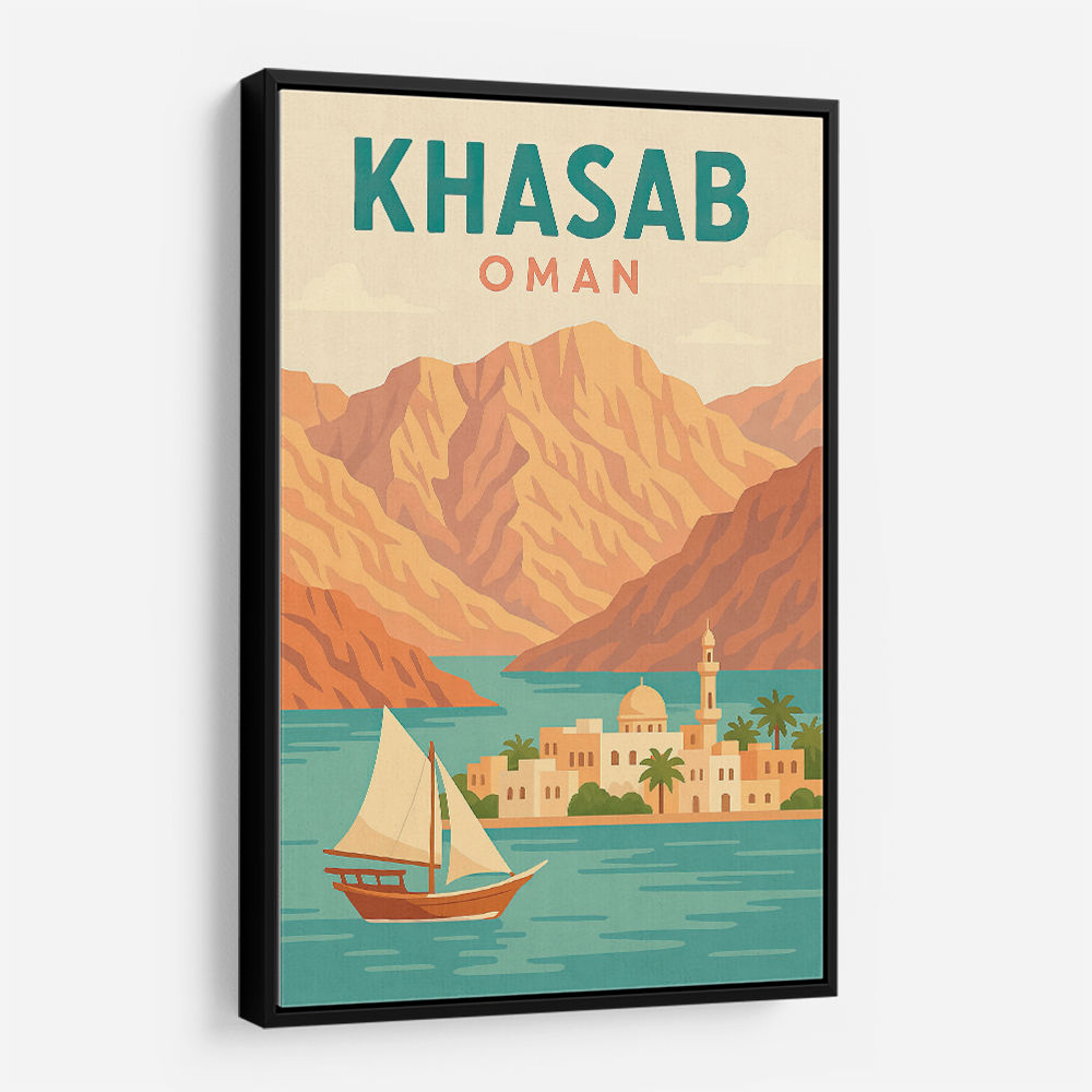 Khasab Travel Poster  Wall Art