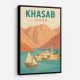 Khasab Travel Poster  Wall Art