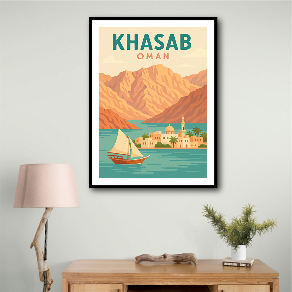 Khasab Travel Poster  Wall Art
