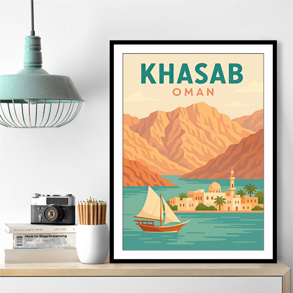 Khasab Travel Poster  Wall Art