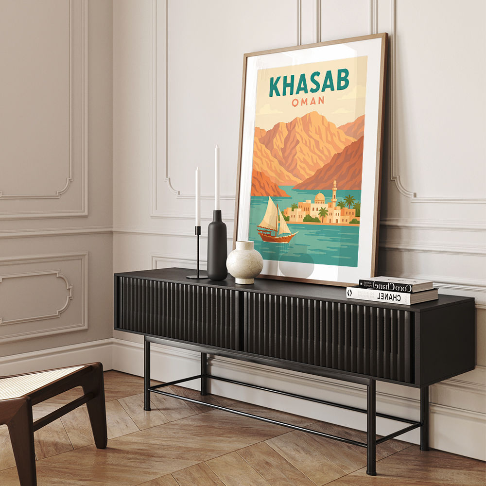 Khasab Travel Poster  Wall Art