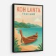 Koh Lanta 1 Thailand Travel Poster  Wall Art