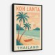 Koh Lanta Thailand Travel Poster  Wall Art