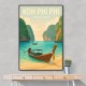 Koh Phi Phi Thailand Travel Poster 1  Wall Art