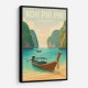 Koh Phi Phi Thailand Travel Poster 1  Wall Art