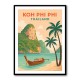 Koh Phi Phi Thailand Travel Poster  Wall Art