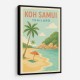 Koh Samui Thailand Travel Poster 1  Wall Art