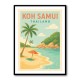 Koh Samui Thailand Travel Poster 1  Wall Art