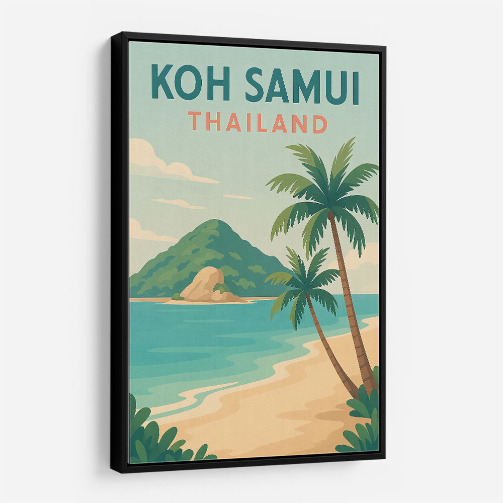 Koh Samui Thailand Travel Poster  Wall Art