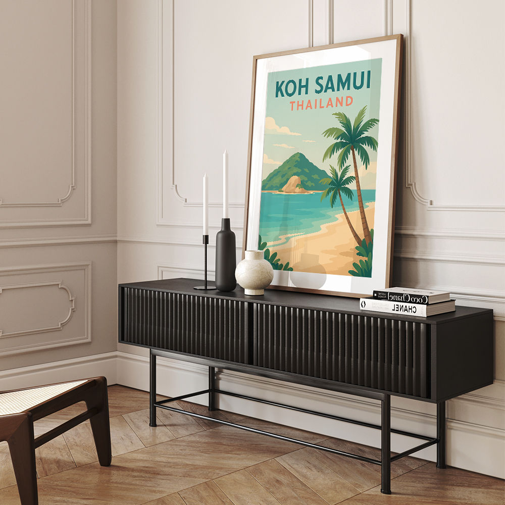 Koh Samui Thailand Travel Poster  Wall Art