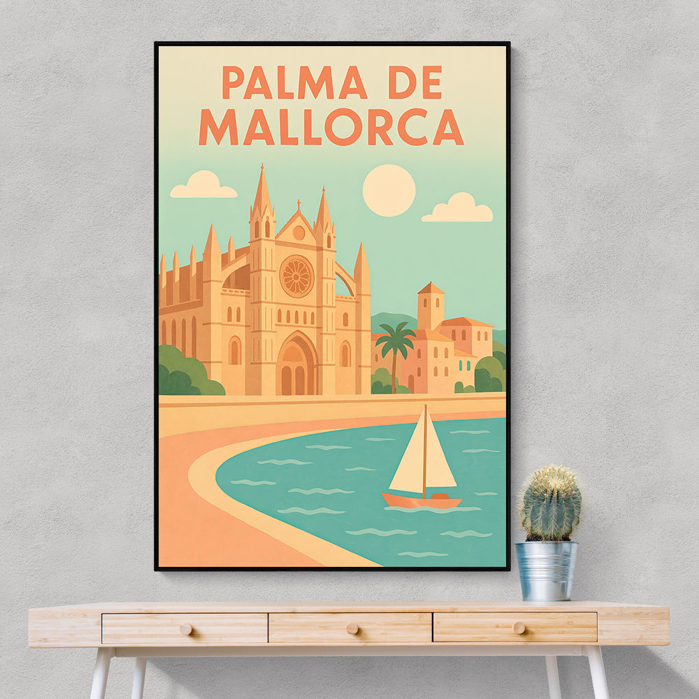 Mallorca Travel Poster Wall Art