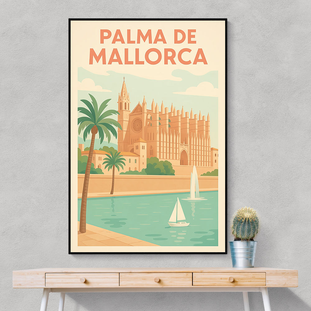Mallorca Travel Poster  Wall Art