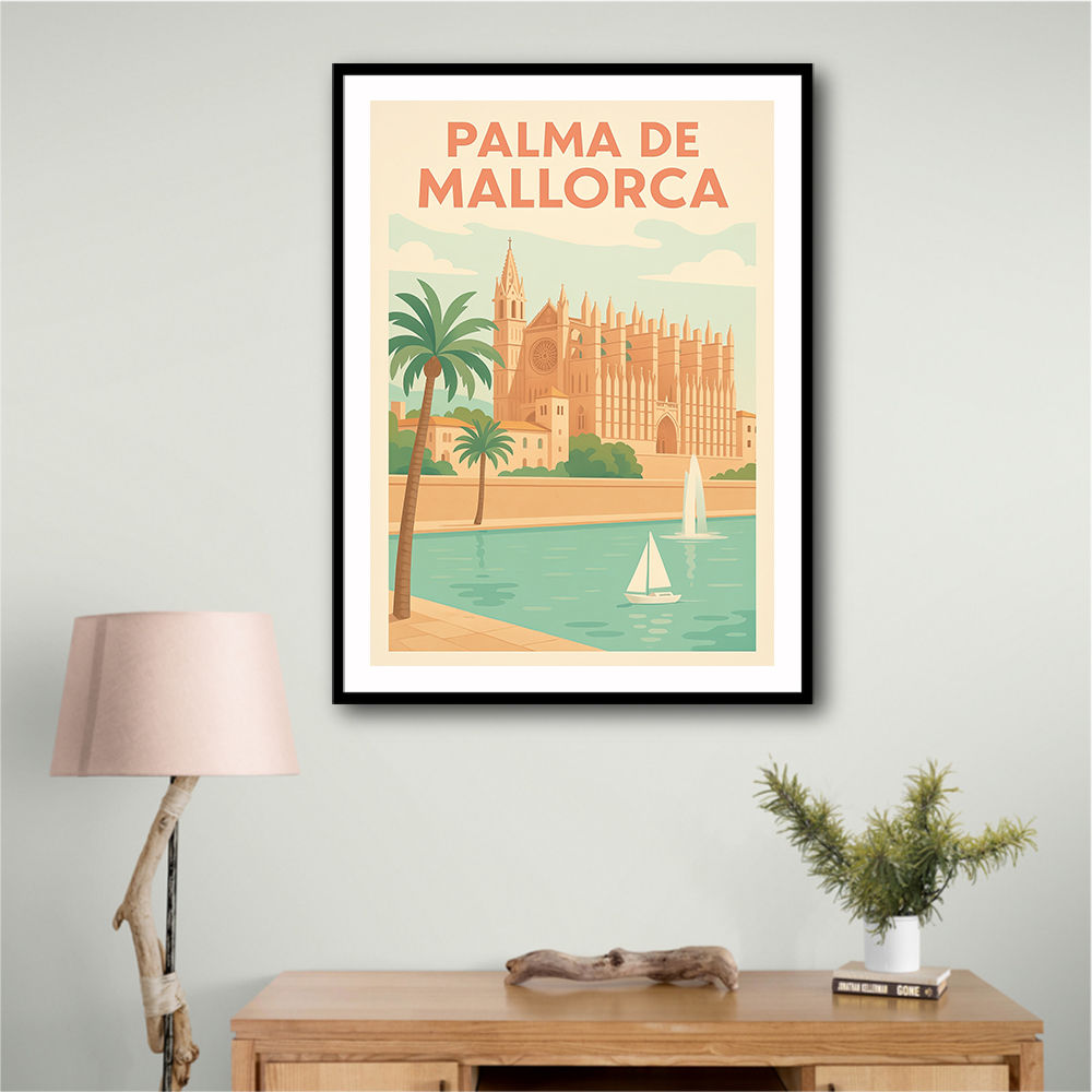 Mallorca Travel Poster  Wall Art
