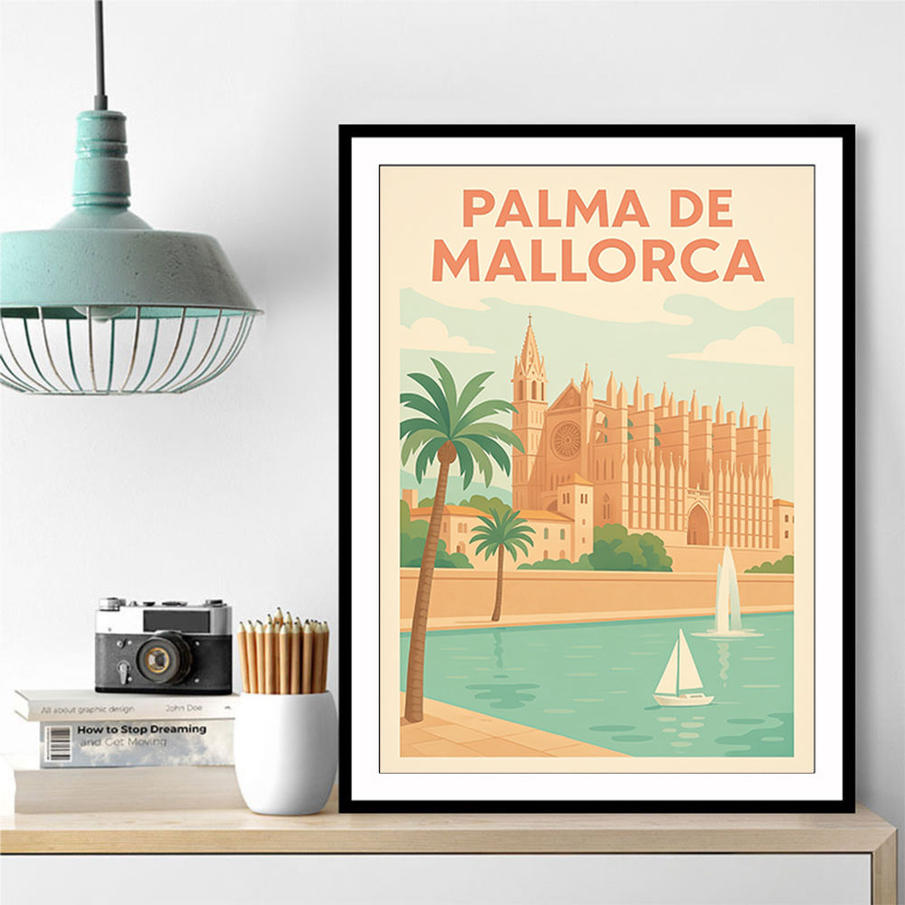 Mallorca Travel Poster  Wall Art