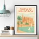 Mallorca Travel Poster  Wall Art