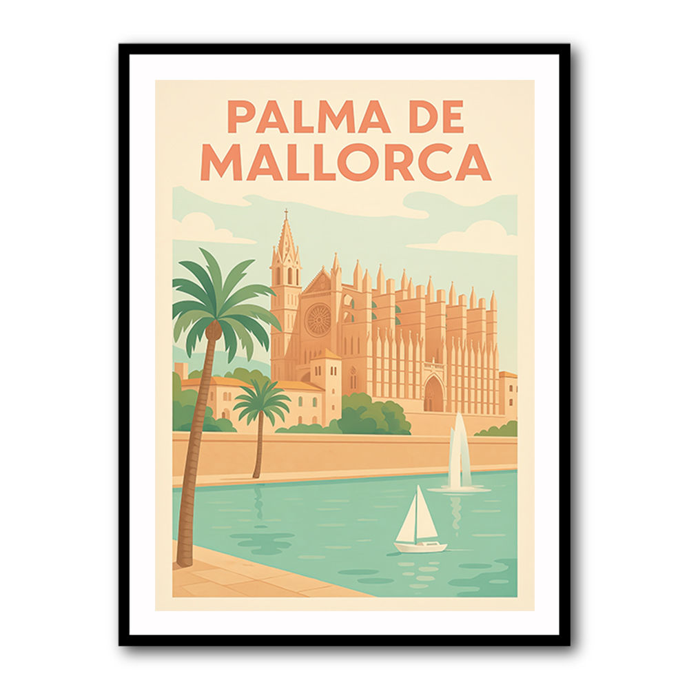 Mallorca Travel Poster  Wall Art