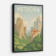 Meteora Travel Poster  Wall Art