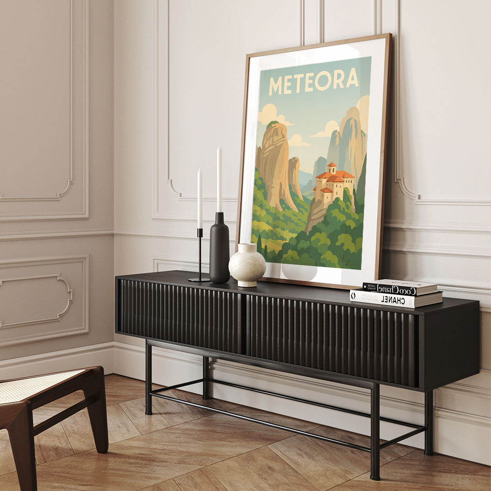 Meteora Travel Poster  Wall Art