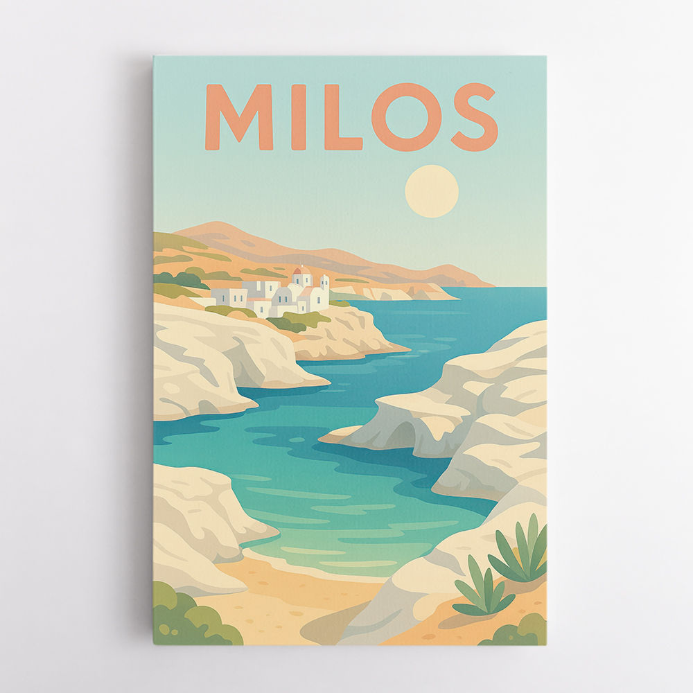 Milos Travel Poster  Wall Art