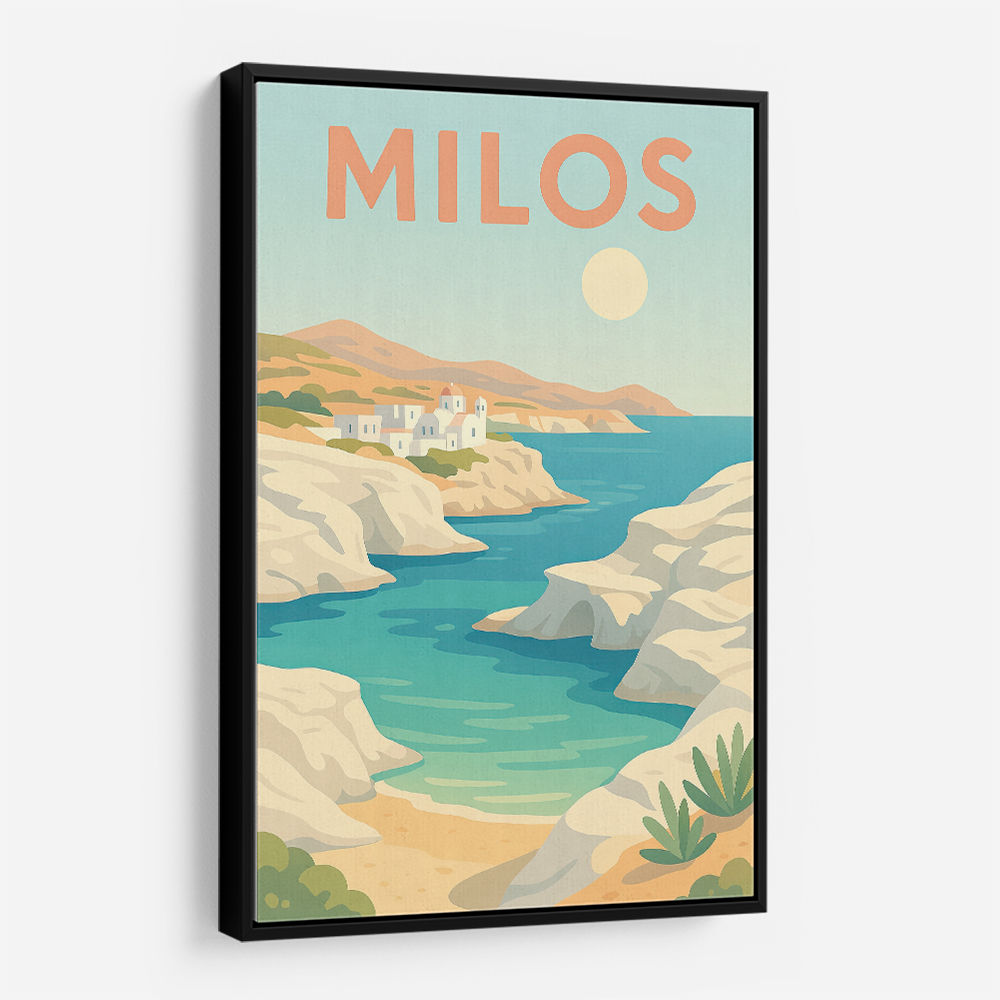 Milos Travel Poster  Wall Art