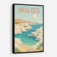 Milos Travel Poster  Wall Art