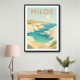 Milos Travel Poster  Wall Art