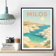 Milos Travel Poster  Wall Art