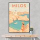 Milos Travel Poster Wall Art