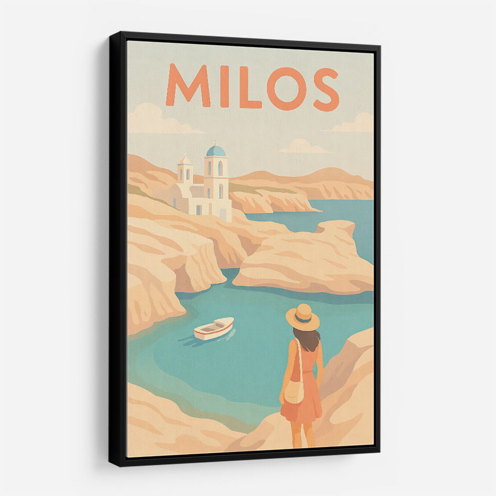Milos Travel Poster Wall Art