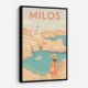 Milos Travel Poster Wall Art