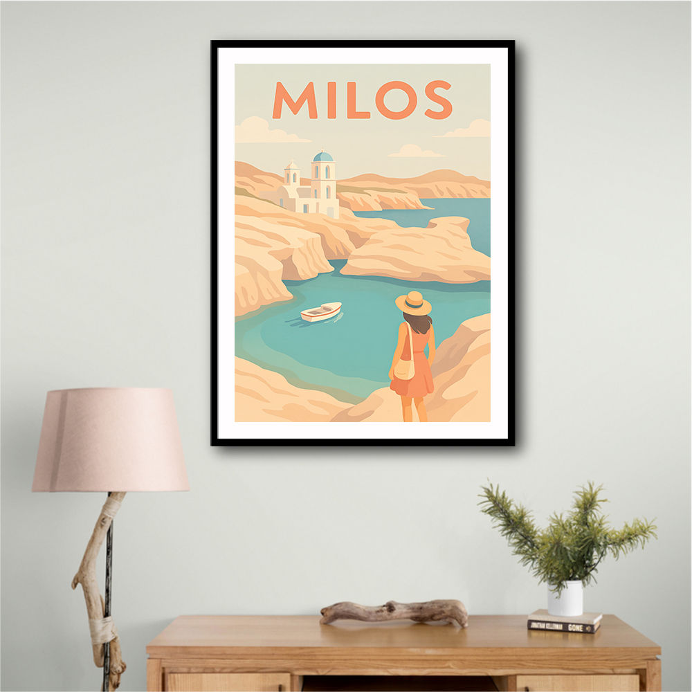 Milos Travel Poster Wall Art