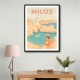Milos Travel Poster Wall Art