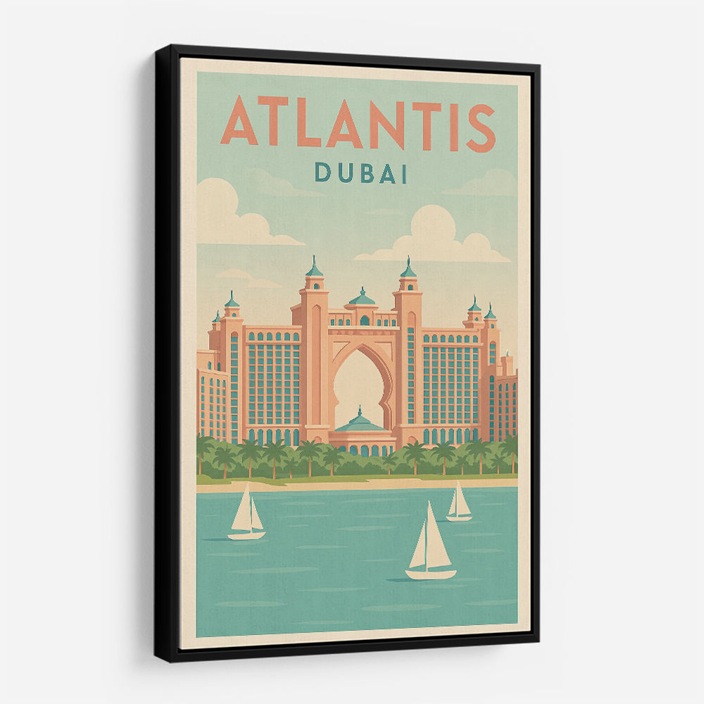 Modern Atlantis Dubai Poster Wall Art
