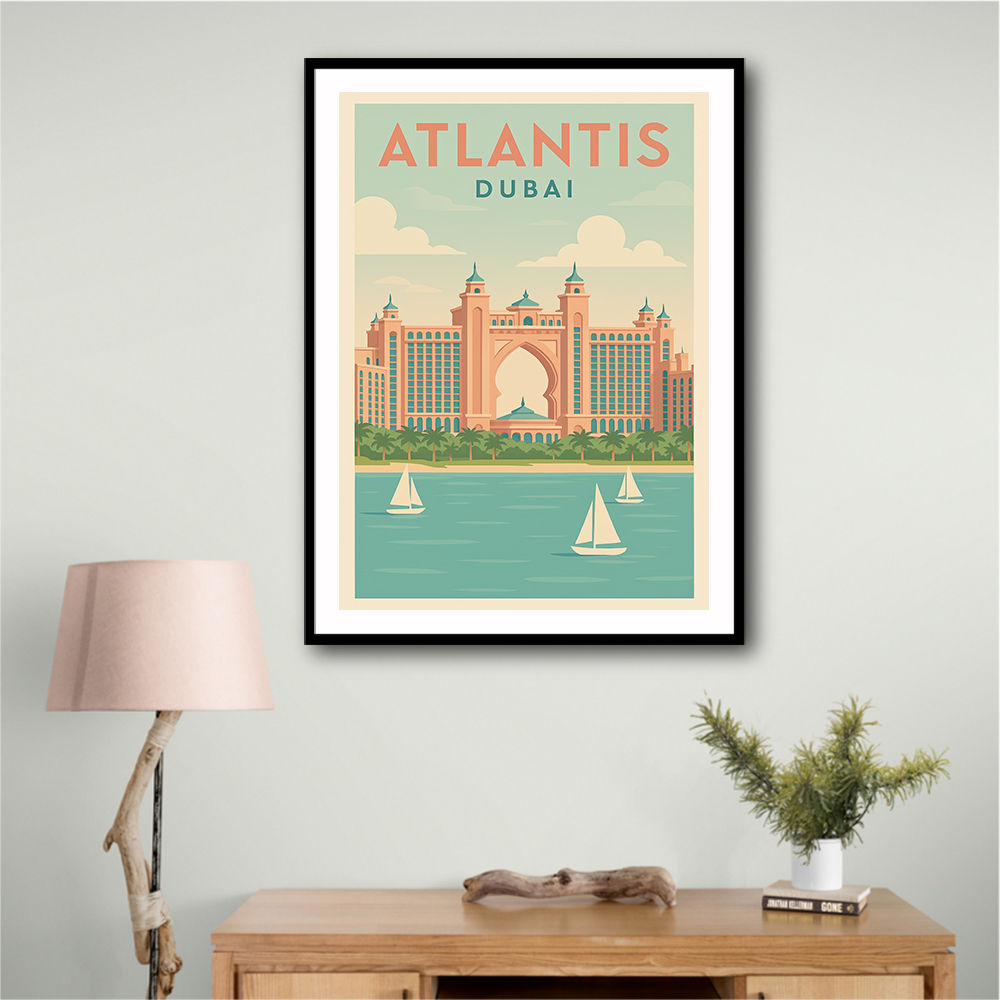 Modern Atlantis Dubai Poster Wall Art