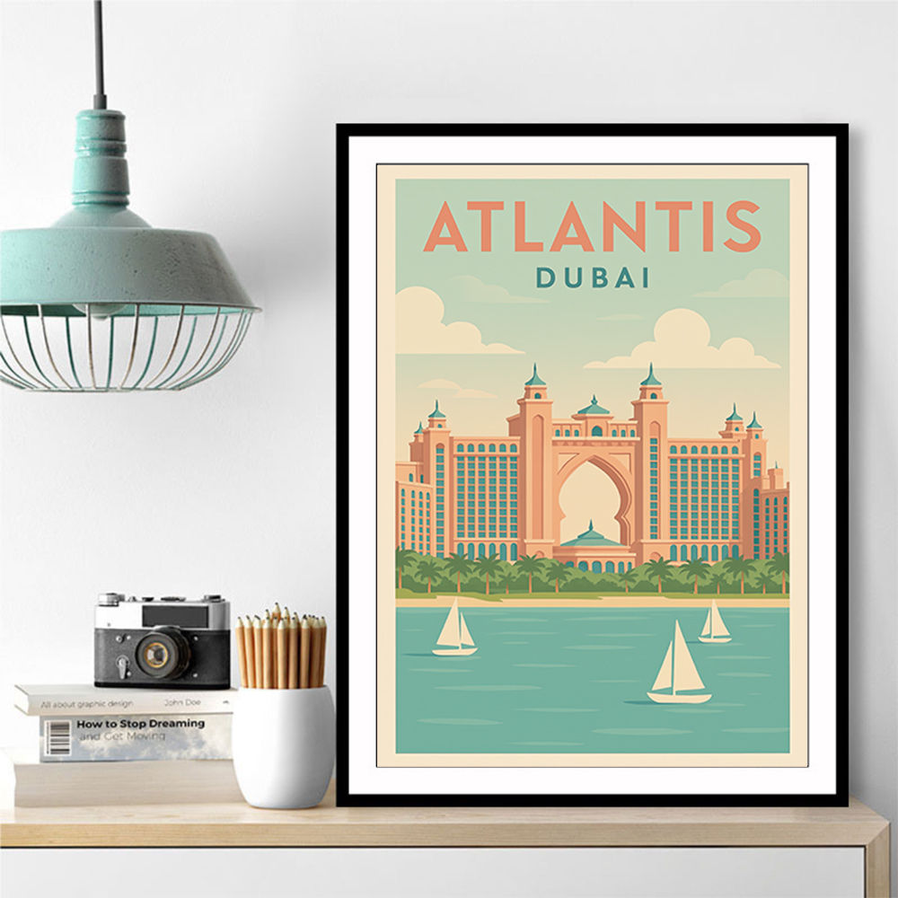 Modern Atlantis Dubai Poster Wall Art