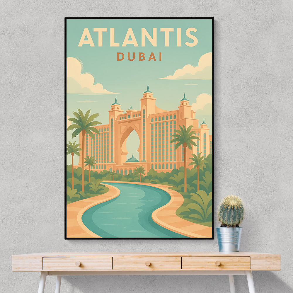 Modern Atlantis Dubai Poster  Wall Art