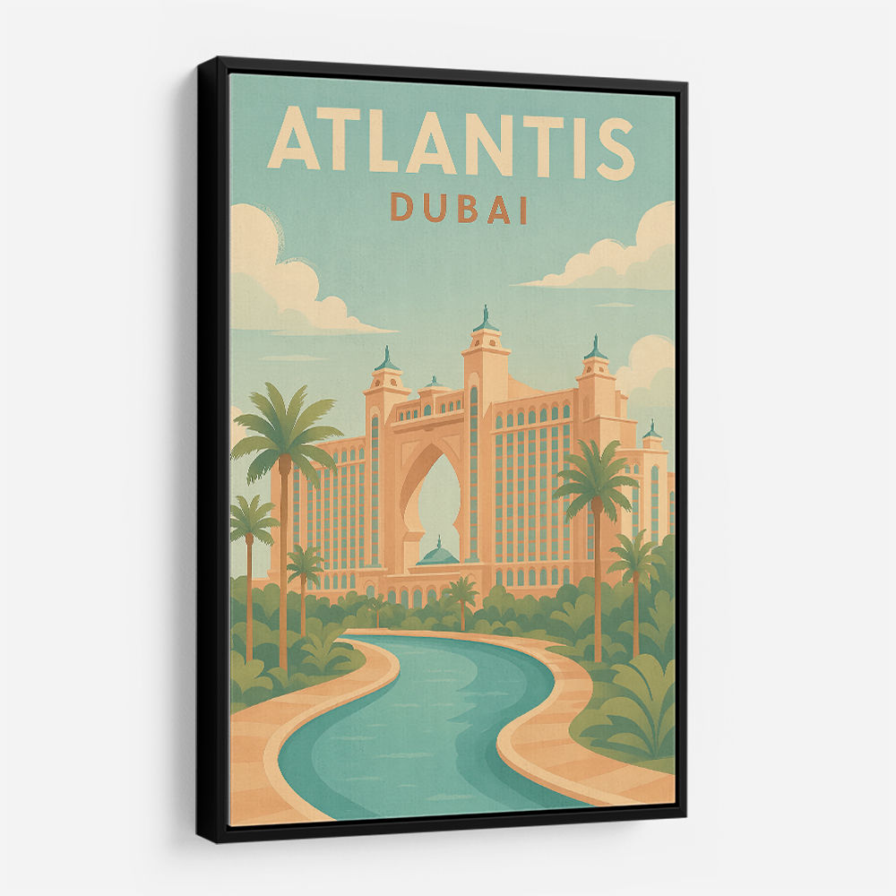Modern Atlantis Dubai Poster  Wall Art
