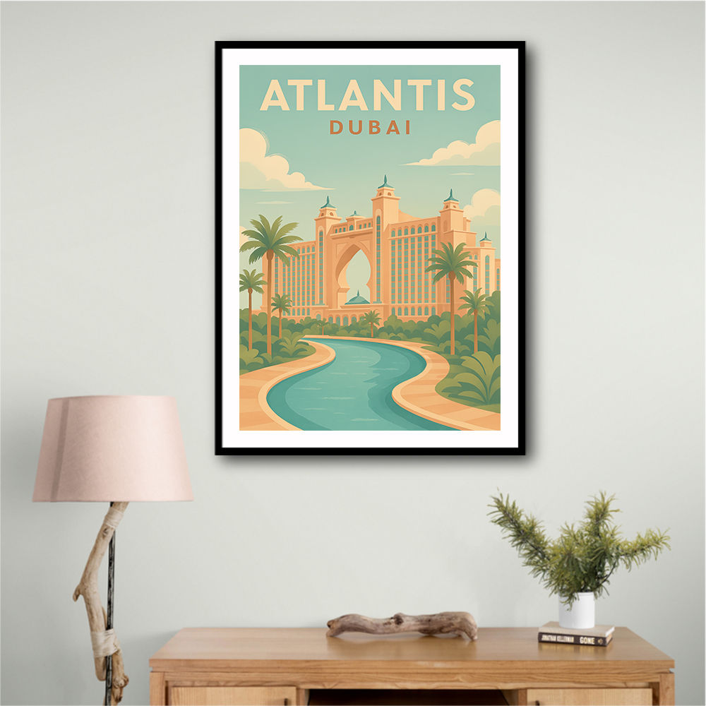 Modern Atlantis Dubai Poster  Wall Art