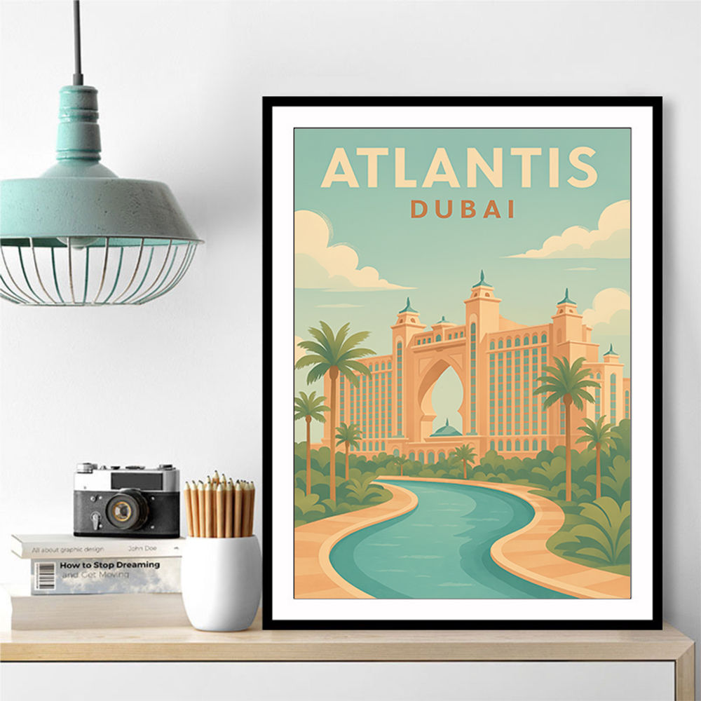 Modern Atlantis Dubai Poster  Wall Art
