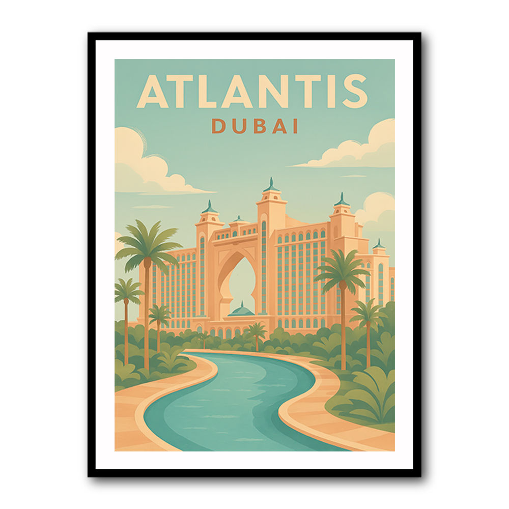 Modern Atlantis Dubai Poster  Wall Art