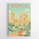 Modern Málaga Travel Poster  Wall Art