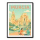 Modern Málaga Travel Poster  Wall Art