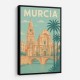 Modern Málaga Travel Poster Wall Art