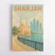 Sharjah Travel Poster 1 Wall Art